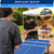 REAHOISY Portable Ping Pong Table, Foldable Indoor Table Tennis Tables Game
