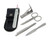 Erbe 4pc Manicure Set, Solingen Steel, Leather Case + Glass File