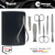 SHPITSER Professional 7pc TopInox Surgical Stainless Steel Tools Manicure Pedicure Set in Genuine Durable Leather Case Handmade in Solingen Germany for Nail and Cuticle Care