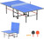 8X4FT Foldable Ping Pong Table,Professional Table Tennis Table with Net, 2 Table Tennis Paddles and 3 Balls - Tournament Quality for Indoor/Outdoor