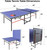 8X4FT Foldable Ping Pong Table,Professional Table Tennis Table with Net, 2 Table Tennis Paddles and 3 Balls - Tournament Quality for Indoor/Outdoor