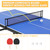 5FT Foldable Indoor Ping Pong Table, 60x26x27.5 Inch Portable Table Tennis Table Set, Easy Assembly-Foldable with Single Player