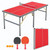 Hetoy 6×3 FT Foldable Ping Pong Table, Portable Table Tennis Table w/Net