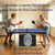 RAKON Foldable Table Tennis Table Portable Ping Pong Table with Net 2 Paddles,3 Balls,Portable Ping Pong Family Game Tables for Outdoor Indoor Use, Blue