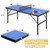 Portable Ping Pong Table, Foldable Table Tennis Tables with 2 Paddles and 3 Balls for Outdoor and Indoor Use, 5 Minute Assembly, 60 x 26 x 27.5 Inch