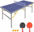 Hetoy 6×3 FT Foldable Ping Pong Table, Portable Table Tennis Table w/Net