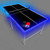 6 ft x 3 ft Ping Pong Table w/LED Lights & Game Kit | Mid-Size Portable Folding Indoor Ping Pong Table Tennis Table for Kids & Adults