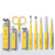 YRJFUT Portable Nail Scissors set Manicure Set Pedicure kit Stainless Steel Clippers Tool Travel Grooming Case