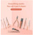 OFCRVA 16/18PCS Nail Cutter Pedicure Scissors Set Stainless Steel Hook Portable Manicure Clipper Tool Makeup