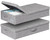 punemi 6 in Tall Under Bed Storage Containers with Lids, 2 Pack, Grey