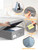 punemi 6 in Tall Under Bed Storage Containers with Lids, 2 Pack, Grey