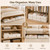 Vailando Side-Supported Under Bed Storage Containers, 6 Inches Tall 60L Underbed Storage Bins with Sturdy Handles and Sidewalls, Closet Organizer for Clothes, Blankets, Seasonal Items, Beige, 2-Pack