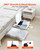 VEVOR Under Bed Storage with Wheels, 31.7 x 15.6 x 6.9 inch Underbed Containers, Underbed Shoes Organizer with Lid & Gray Latch, Rolling Under the Bed Storage Bins for Clothes Shoes Blankets, 4 Pack