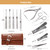 YRJFUT 10PCS Manicure Set Leather Nail Care Personal Pedicure, Travel Grooming Kit Clipper