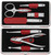 ZWILLING Beauty TWINOX 8-pc Manicure Premium Care Set with Red Leather Frame Case, Asian Competence, Gift Set