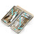 Manicure and Pedicure Nail Clipper Set, Stainless Steel, Black, 19 Piece