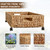 Under Bed Storage Containers with Wheels, 31.5 inch Large Capacity Handwoven Water Hyacinth Under Bed Shoe Storage, Tool-free Assembly Rolling Storage Organizer Drawer for Bedroom Shoes Clothes