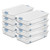 Sterilite 8-Pack Wheeled Latching Box, Plastic Under Bed Storage Bins with Lids, 56 Quart - Large Clear Stackable Tote Organizer Containers for Closet, Bedroom, Bathroom, and Office Organization
