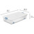 Sterilite 8-Pack Wheeled Latching Box, Plastic Under Bed Storage Bins with Lids, 56 Quart - Large Clear Stackable Tote Organizer Containers for Closet, Bedroom, Bathroom, and Office Organization