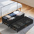 BETBEM 75L 4 Pack Adjustable Under Bed Storage with Wheels