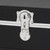 HomeStock Seaside Style Heavy Duty 31" Under Bed College Storage Trunk with Wheels & Lock, Latch Closure Type, 30" L x 8.25" W x 18.25" H, Ideal Camp Dorm Room Trunk Footlocker Antique Black