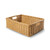 The Basket Lady Underbed Wicker Storage Basket, L, Sandstone