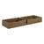 Pemberly Row Farmhouse Solid Hardwood Underbed Storage Drawers, Sand Dune Finish, 12.25" H x 37" W x 25.13" D, English Dovetail Construction, Set of 2, Rustic Style Bedroom Organization