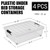 Uumitty Under Bed Storage Bins with Wheels, Clear Latch Box, 25 Qt, 4 Pack