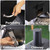 Pizzello Outdoor Pizza Oven Wood Fired 2-Layer Pizza Ovens Outside Pizza Maker with Stone, Pizza Peel, Cover,Removable Cooking Rack for Camping Backyard BBQ (Black)