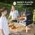 PIZZELLO 16" Outdoor Pizza Oven, Wood Fired 2-Layer Pizza Oven