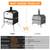 PIZZELLO 16" Outdoor Pizza Oven, Wood Fired 2-Layer Pizza Oven