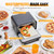 Sweetcrispy 1600W Electric Pizza Oven with Digital Display, 6 Preset Functions, 750°F High Heat, Pizza Stone & Peel Included, Countertop Air Fryer Oven for Homemade Pizzas