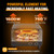 Sweetcrispy 1600W Electric Pizza Oven with Digital Display, 6 Preset Functions, 750°F High Heat, Pizza Stone & Peel Included, Countertop Air Fryer Oven for Homemade Pizzas