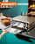 Wantjoin Pizza Oven Indoor - Electric Pizza Ovens Countertop Stainless Steel Commercial Pizza Maker Fits 12" Pizzas, With Timer Crumb Tray, 1100W, For Home, Bars, Food Trucks, Silver