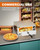 Wantjoin Pizza Oven Indoor - Electric Pizza Ovens Countertop Stainless Steel Commercial Pizza Maker Fits 12" Pizzas, With Timer Crumb Tray, 1100W, For Home, Bars, Food Trucks, Silver