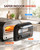 Countertop Electric Pizza Oven with PID Top and Bottom Temp Control, Black