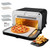 VEVOR Pizza Oven, 8 Presets Electric Pizza Ovens Air Fry Combo, 12-Inch Indoor Pizza Maker Smart Knob Control, 750°F Max Temp, IPX4 Waterproof Countertop Pizza Cooker w/Pizza Stone,Fry Basket
