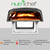 NutriChef Portable Outdoor Gas Pizza Oven - Includes Foldable Feet, Adjustable Heat Control Dial, Burner, Stone & Regulator Hose - Cooks 12" Pizza in 60 Seconds - 25.24'' x 16.14'' x 12.40'' IN