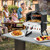 LDAILY Outdoor Pizza Oven, Wood Fired 12 Inch Pizza Maker