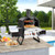 LDAILY Outdoor Pizza Oven, Wood Fired 12 Inch Pizza Maker