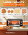 PYY Pizza Oven -12 Inch Indoor Countertop Pizza Oven Electric Pizza Maker Machine for Home with Timer Stainless Steel,Black