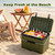 Aynuma Portable Hard Cooler, 30-Can Insulated Ice Chest with 5-7 Day Ice Retention, Heavy-Duty Latches & Carry Handle for Camping Fishing Tailgating, Dark Green