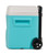 16 QT Wheeled Hard Side Ice Chest Cooler, Blue Portable Insulated, Telescoping Locking Handle, Pouring Channels for Road Trips, Outdoor Picnics, Travel Use
