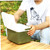 Insulated Cooler, 6L Portable Ice Chest with Long-Lasting Insulation Handle Hard Cooler Box Hot Cold Use for Camping, Fishing, Travel, Green.