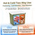 Insulated Cooler, 6L Portable Ice Chest with Long-Lasting Insulation Handle Hard Cooler Box Hot Cold Use for Camping, Fishing, Travel, Yellow.