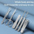 Feilx Manicure Set Professional Nail Clipper Kit- 6Pcs Manicure Set Professional Nail Cutter Stainless Steel Pedicure Sets Eyebrow Clipper File Beauty Tools (Color : A)