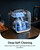 EUHOMY Smart Ice Makers Countertop, 9 Cubes Ready in 6 Mins, 26lbs/24H, Self-Cleaning, Portable Ice Maker Machine with APP/Alexa Control, Countertop Ice Maker with 2 Sizes of Bullet Ice for Home
