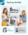 EUHOMY Ice Maker Countertop, 9 Cubes Ready in 6 Mins, 26lbs/24H, Self-Cleaning, Portable Ice Maker Machine with Carry Handle, Basket and Scoop, 2 Sizes of Bullet Ice for Home, Kitchen, Office