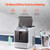 DAORBT Countertop Ice Maker, 32 Cubes Ready in 15 Mins, 46lbs in 24Hrs, Ice Machine with 3 Sizes Ice Cube for Home Kitchen Office Party, Self-Cleaning Portable Ice Maker with Convenient Ice Transfer