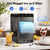 Nugget Ice Maker Countertop, 35Lbs in 24H Pellet Ice Maker Machine with Self-Cleaning, Portable Ice Machine with Ice Scoop & Basket for Home/RV/Office